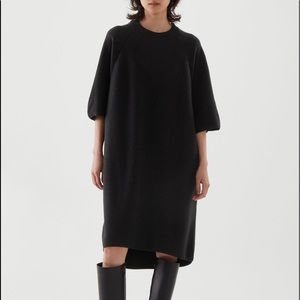COS Black 100% Wool Sweater Dress NWT